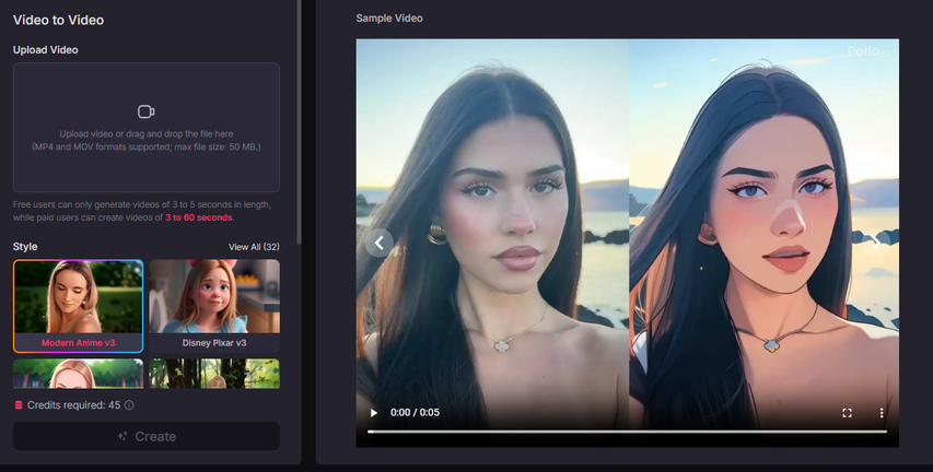 Pollo AI Video to Video Generator