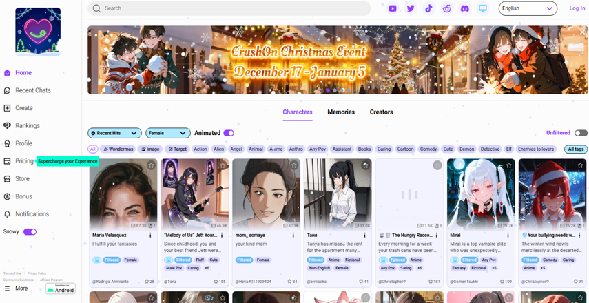 Pollybuzz AI alternative Crushon AI