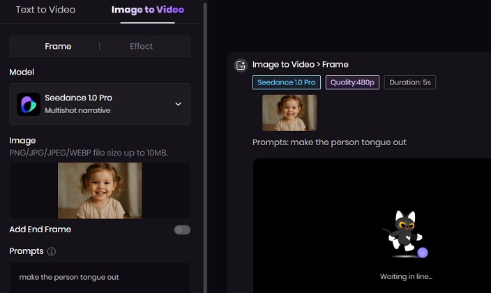 prompt for tongue out video
