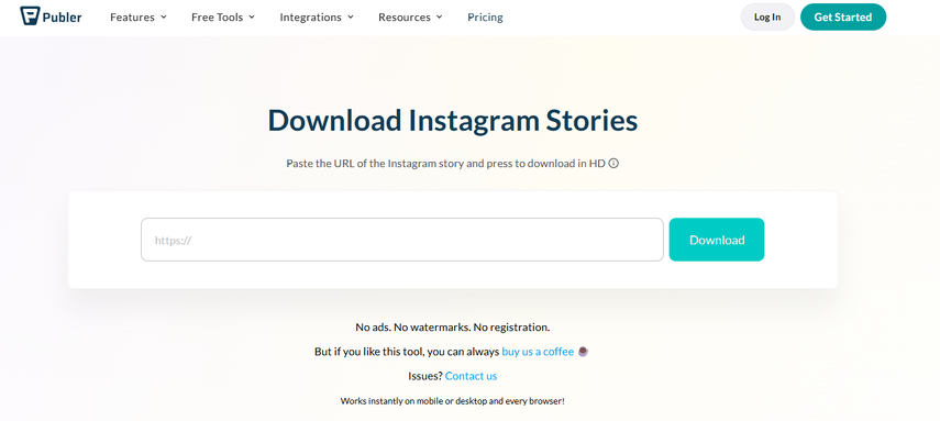 Publer best Instagram Story downloader