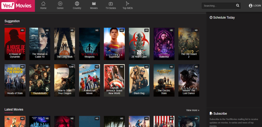 Putlocker alternative YesMovies
