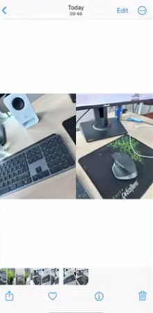 Putting two pictures together to make one on the iPhone