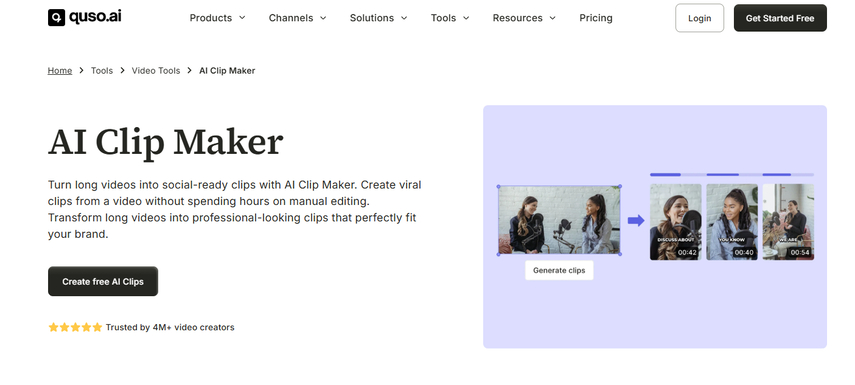 queso.ai TikTok clip maker