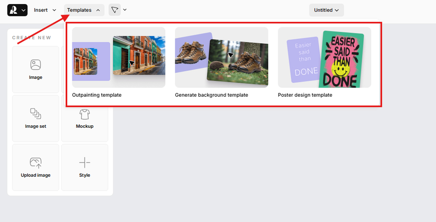 Recraft AI templates