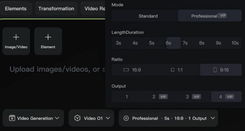 refinar parâmetros de vídeo do kling o1