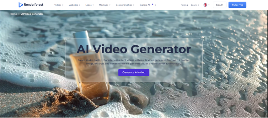 renderforest ai video generator