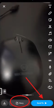 Reversing Snapchat video