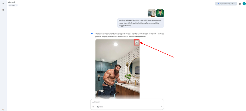 download your image after review