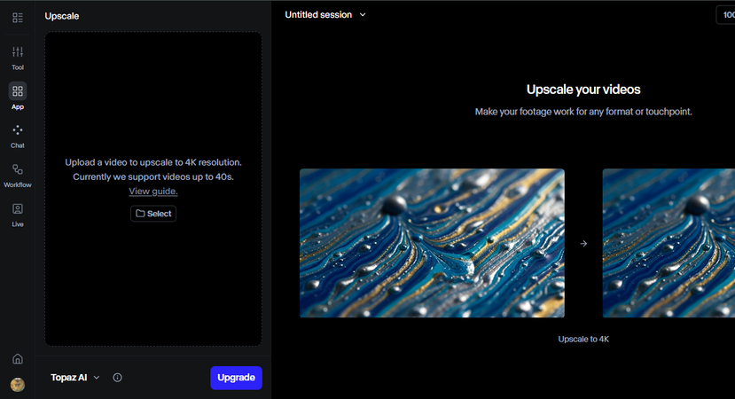 Runway AI video upscale option