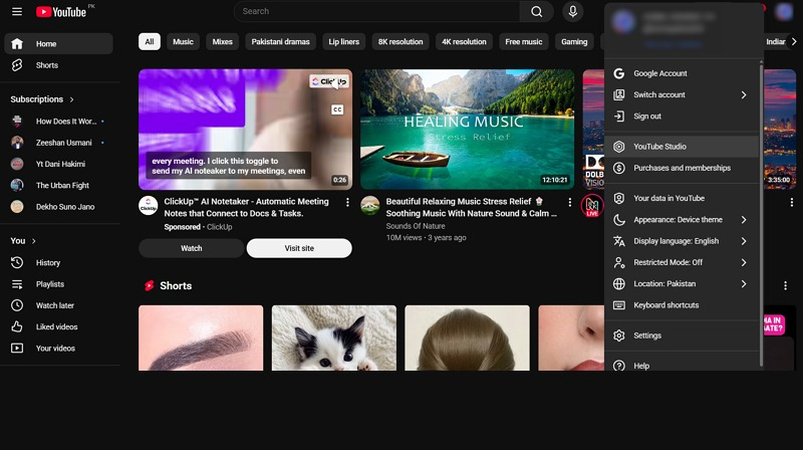 Upload a YouTube Mukbang Video to Your Channel