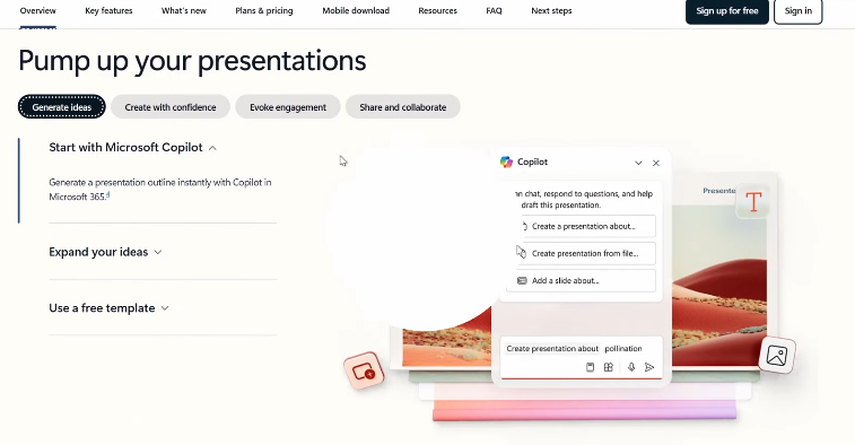 SlidesGo alternative Microsoft CoPilot