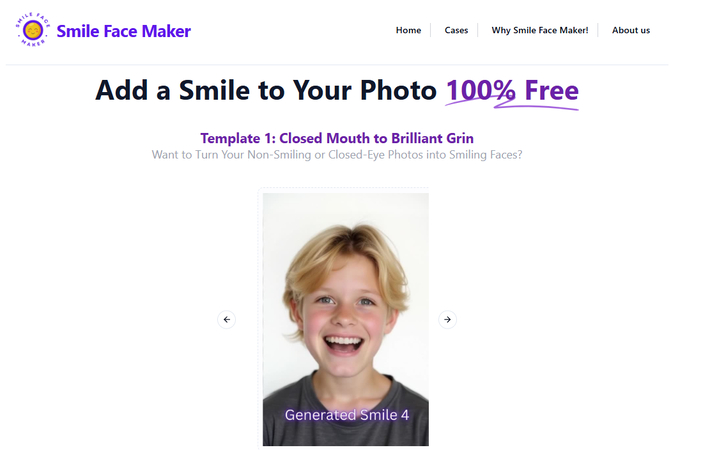 SmileFaceMaker smiling filter