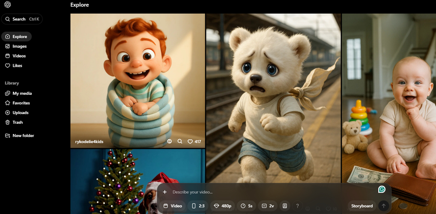 Sora Happy New Year video generator