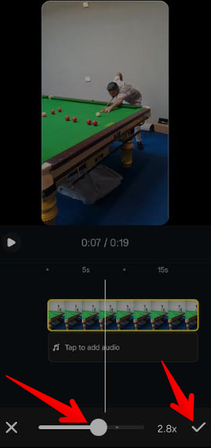 Speeding up a video for Instagram Posts