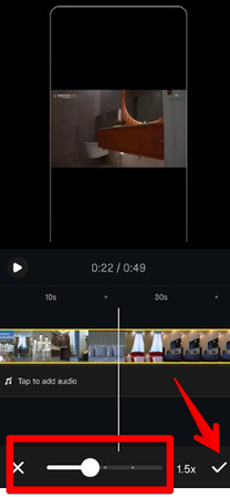 Speeding up video for an Instagram Reel