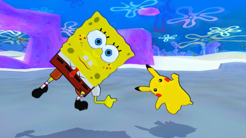spongebob ai prompts blending characters