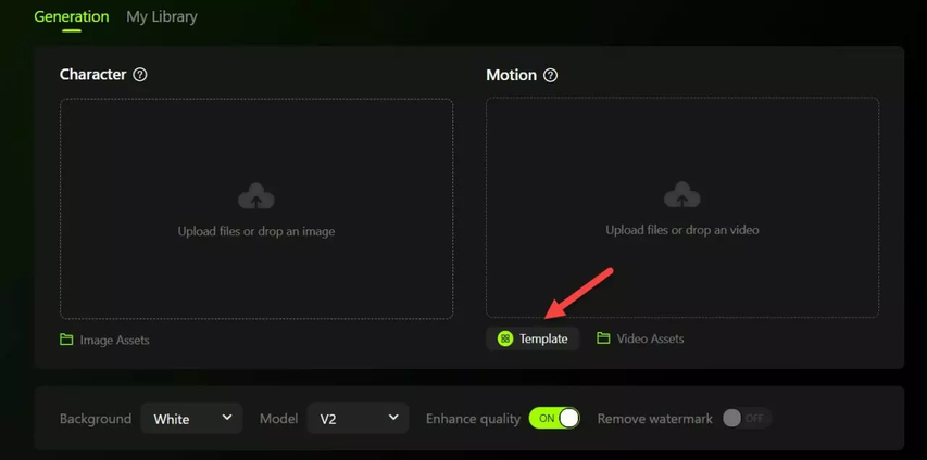 viggle ai template library