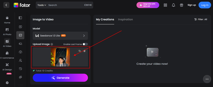 upload images or pick a preset style