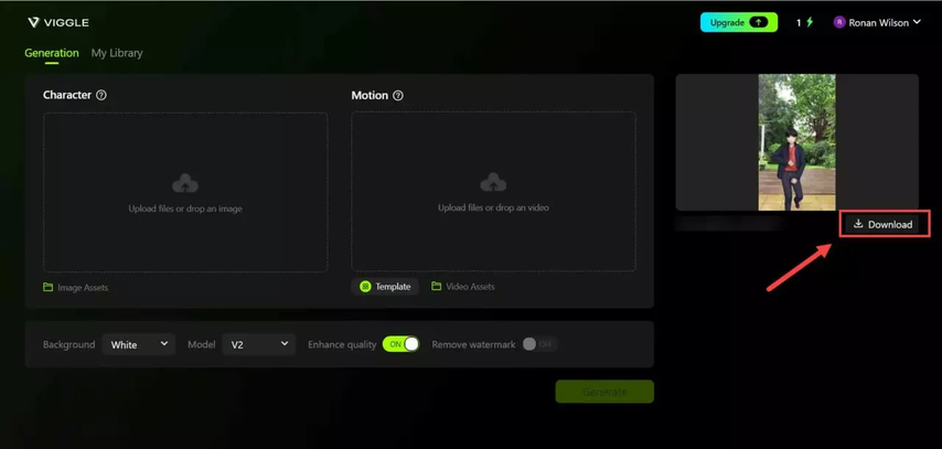 viggle ai download video