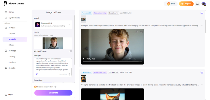 generate preview and download video