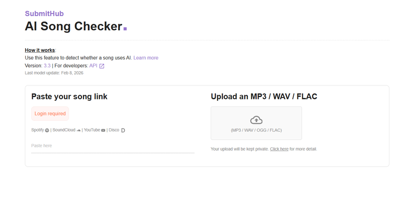 Submithub AI Song Checker