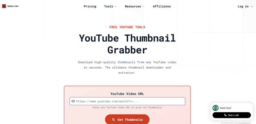 Subscribr YouTube Thumbnail Grabber