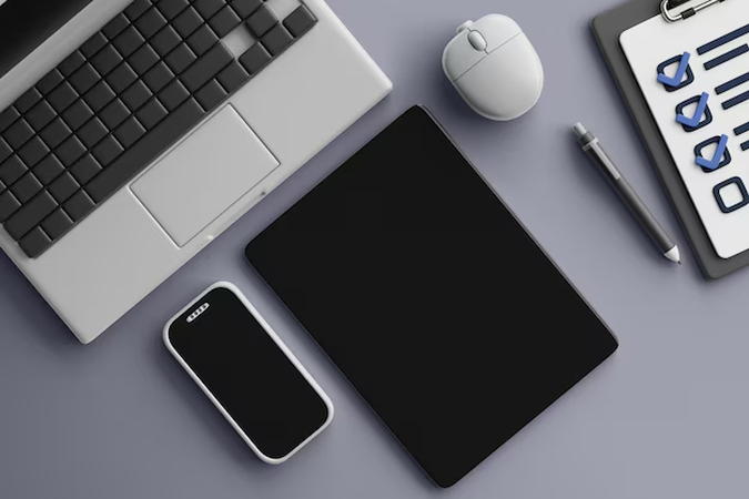 tech gadget mockup prompts