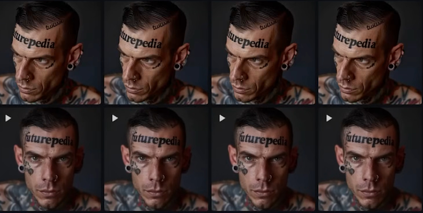 Testing text appearance in the Midjourney AI video generator