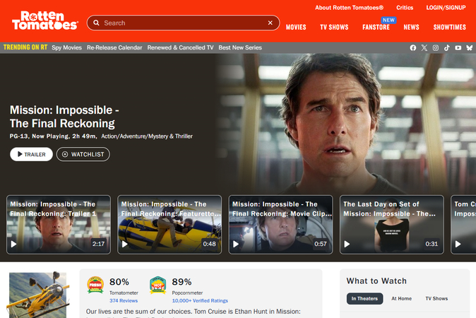 The Final Reckoning Rotten Tomatoes rating