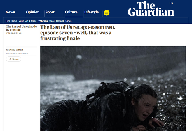 The Last of Us Season 2 Finale critics' review