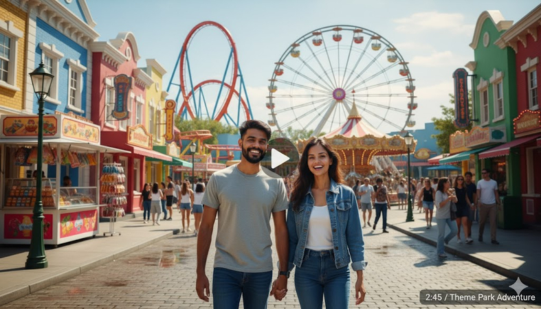 theme park adventure sora prompt