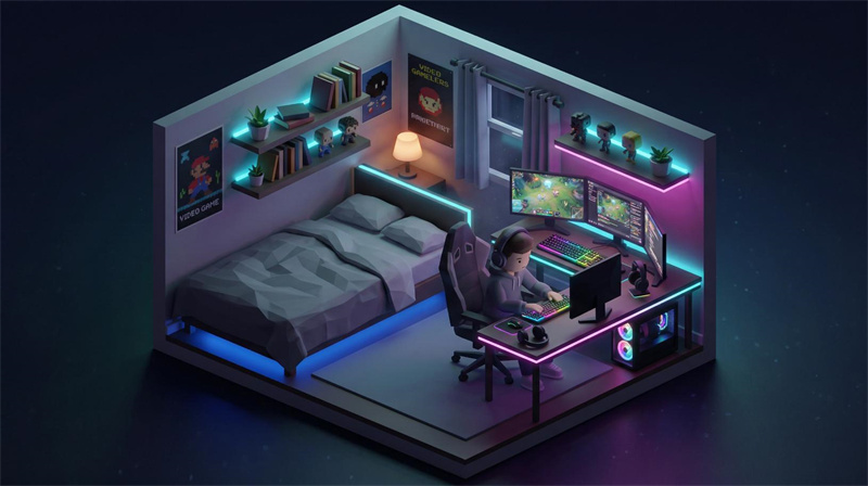 isometic 3D animation