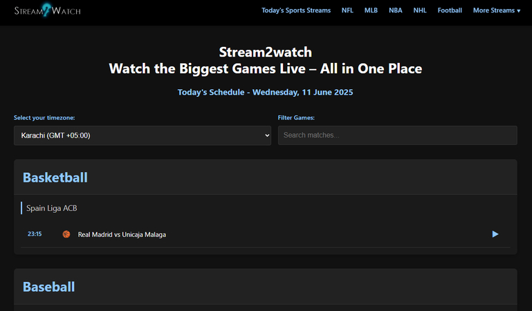 TotalSportek similar site Stream2Watch