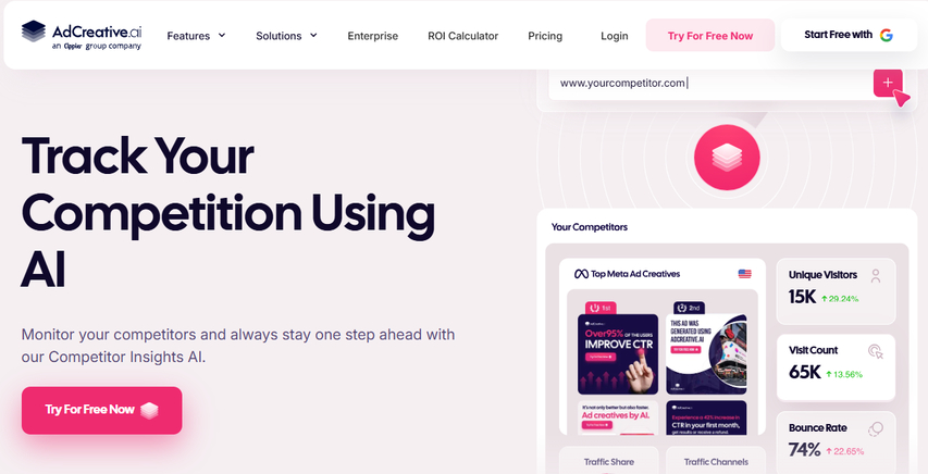 Tracking competitor ads using Ad Creative AI