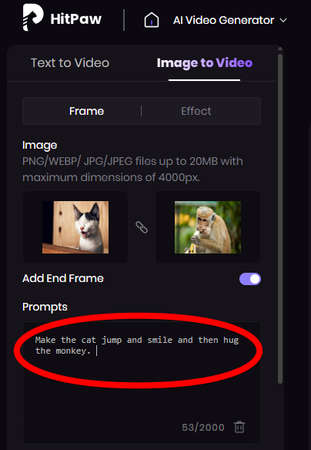 Type in Your Prompt