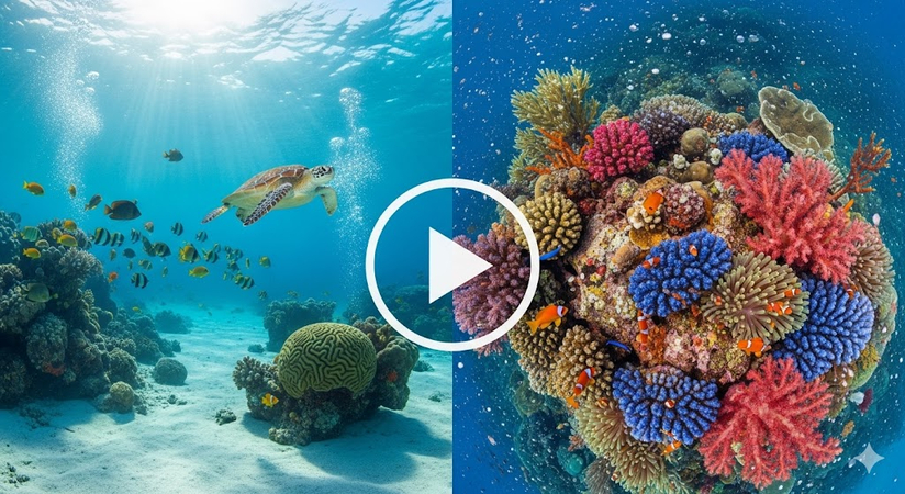 underwater coral adventure