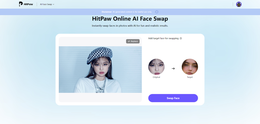 add your own front facing image