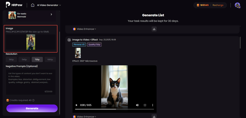 add your picture to apply effect