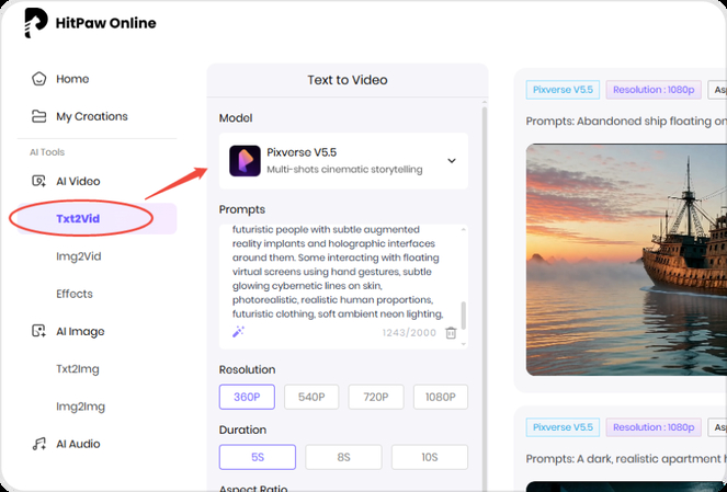 Upload script for faceless video