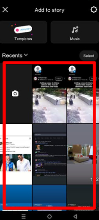 Uploading a YouTube video to Instagram Stories