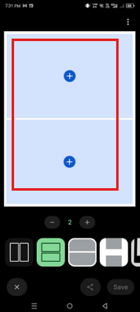 Uploading two pictures to make one on Android