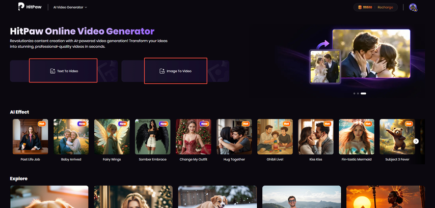 how to use hitpaw ai video generator
