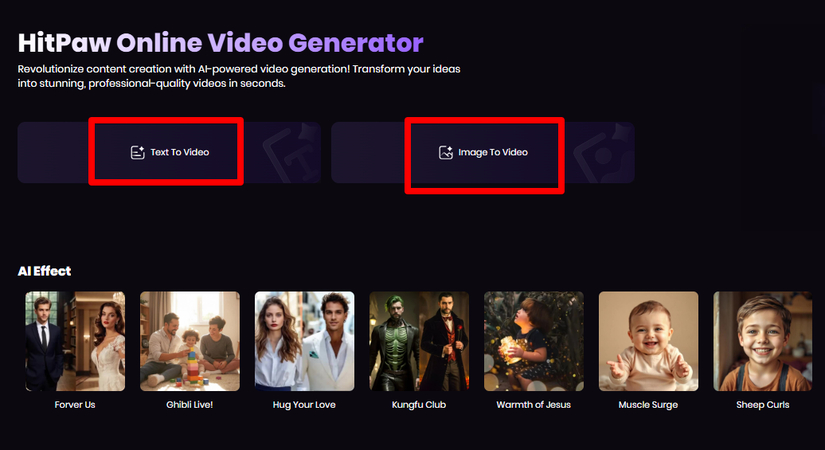 HitPaw Online Video Generator