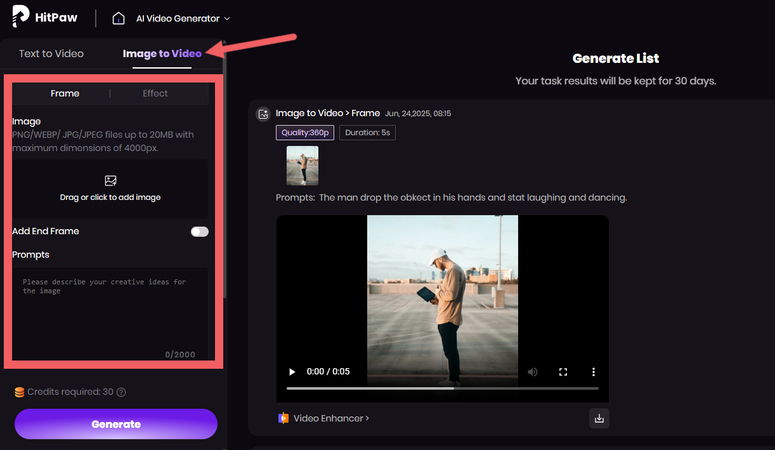 HitPaw AI Image to Video Generator