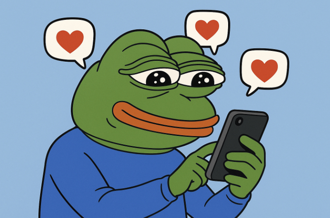 Using Pepe the Frog meme to improve interaction on social media
