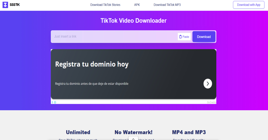 Using TikTok downloader websites to watch TikTok without app