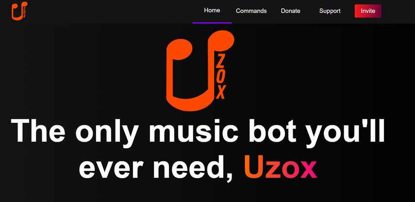 Uzox Discord music bot