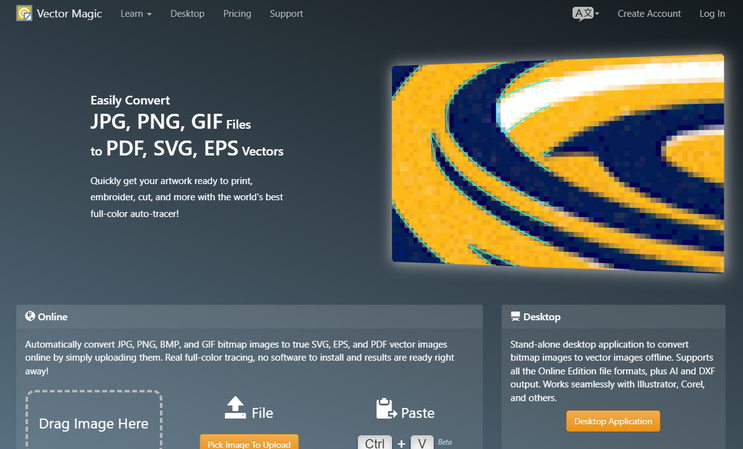 Vector MagicAI image vectorizer