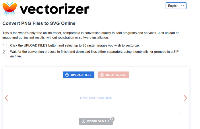 Vectorizer.com AI image vectorizer