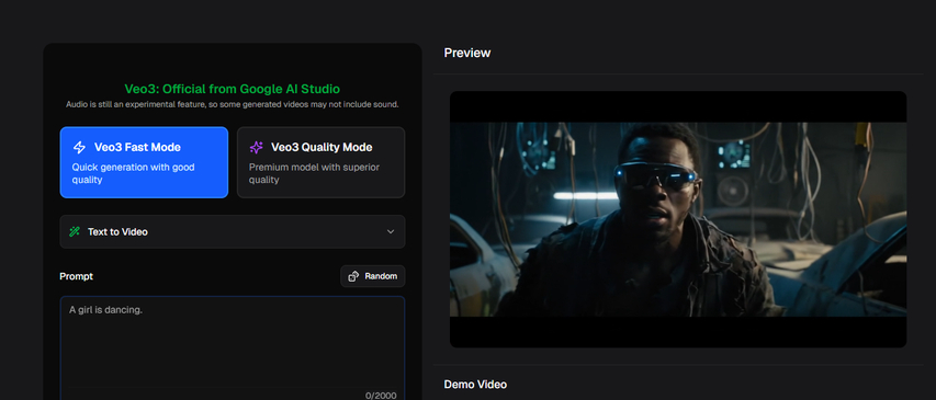 Veo 3 Text to Video Generator